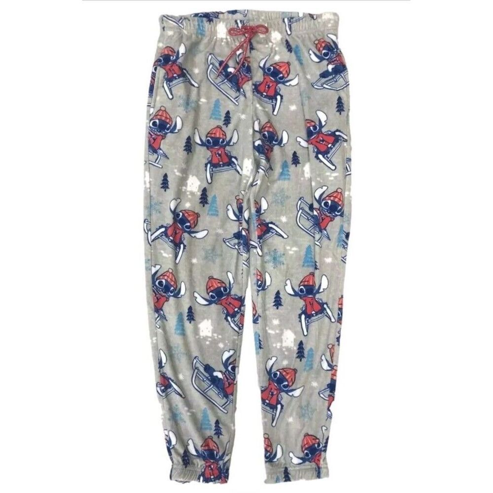 Disney Stitch Women's Christmas Sleep Jogger w/ Pockets Size 3X (22W-24W) New